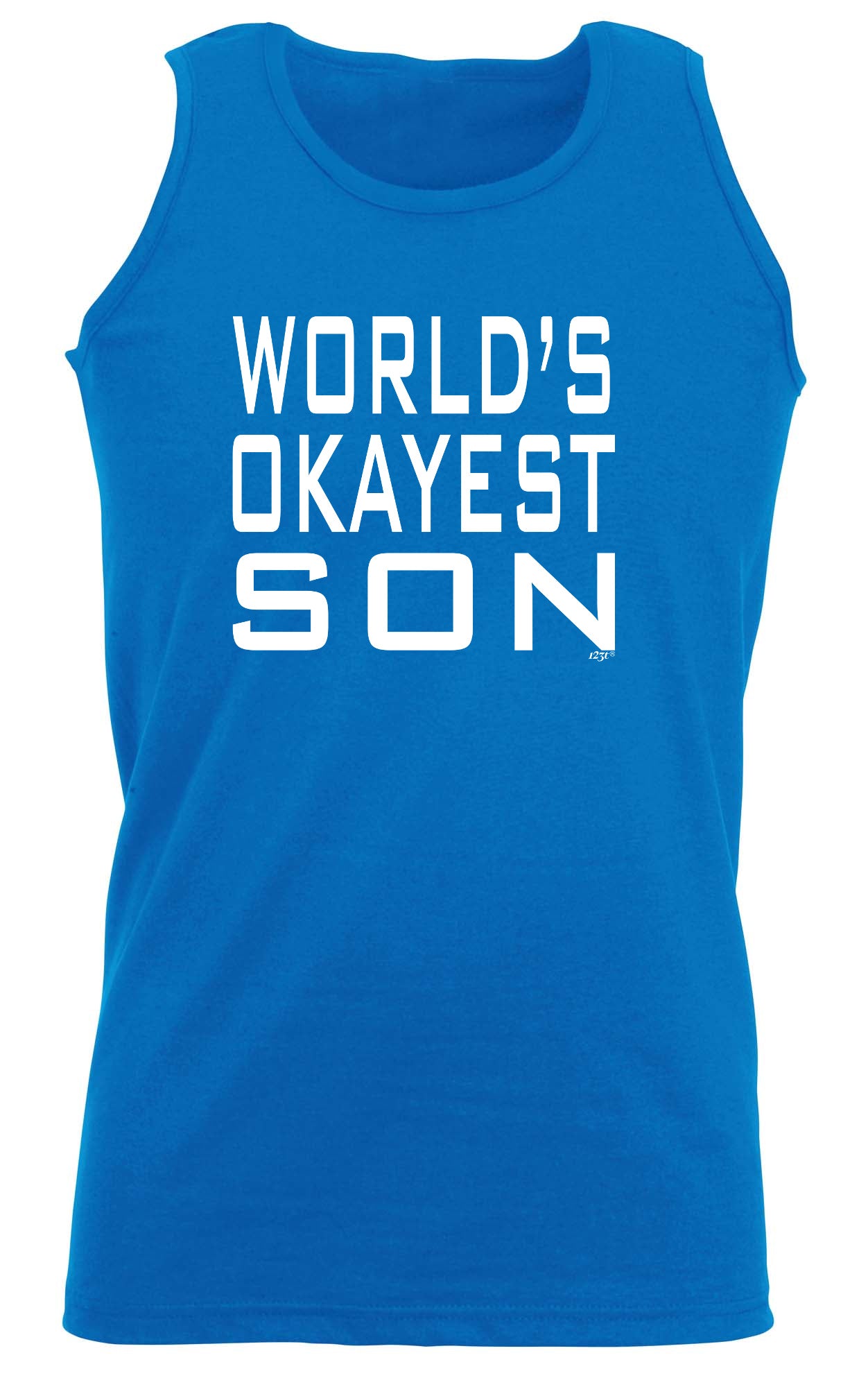 Worlds Okayest Son - Funny Vest Singlet Unisex Tank Top