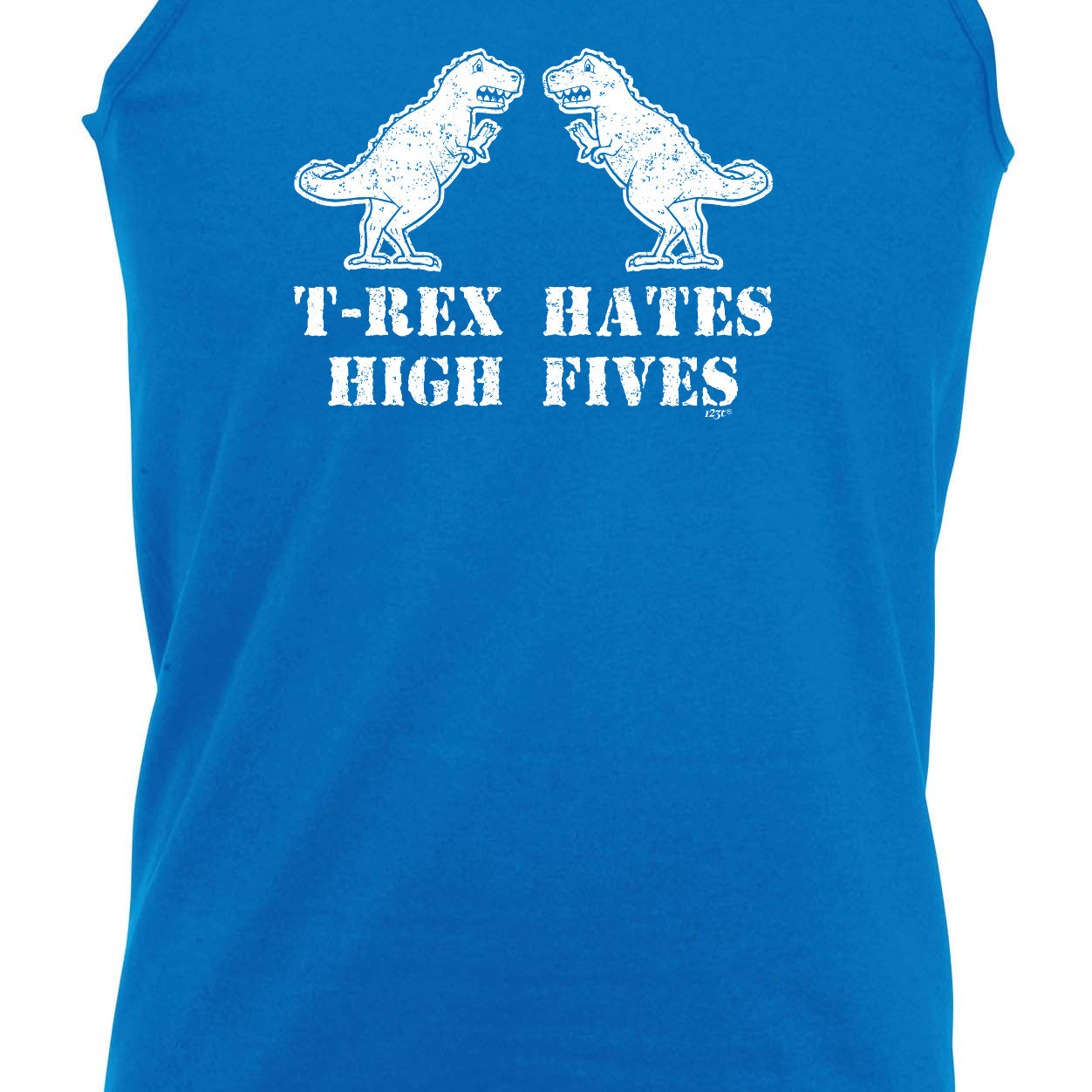 Trex Hates High Fives Dinosaur - Funny Vest Singlet Unisex Tank Top
