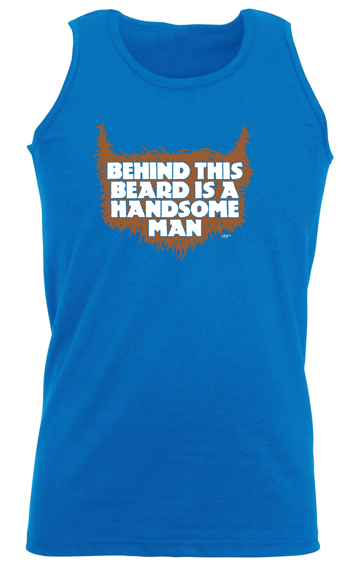 Behind This Beard Is A Handsome Man - Funny Vest Singlet Unisex Tank Top
