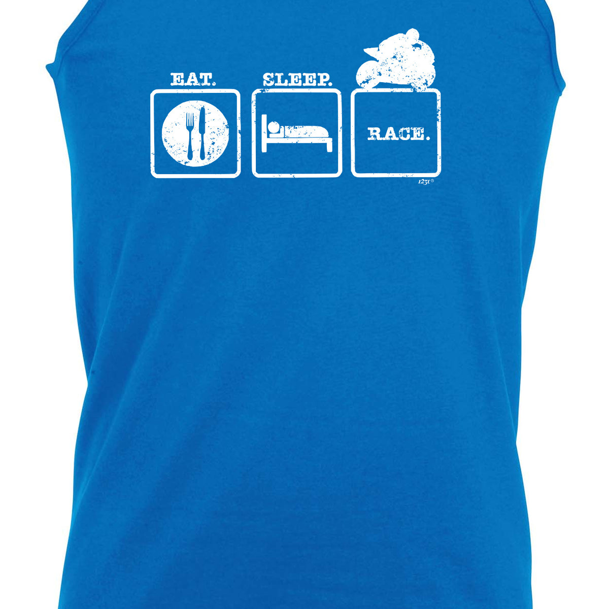 Eat Sleep Race Superbike Motorbike - Funny Vest Singlet Unisex Tank Top