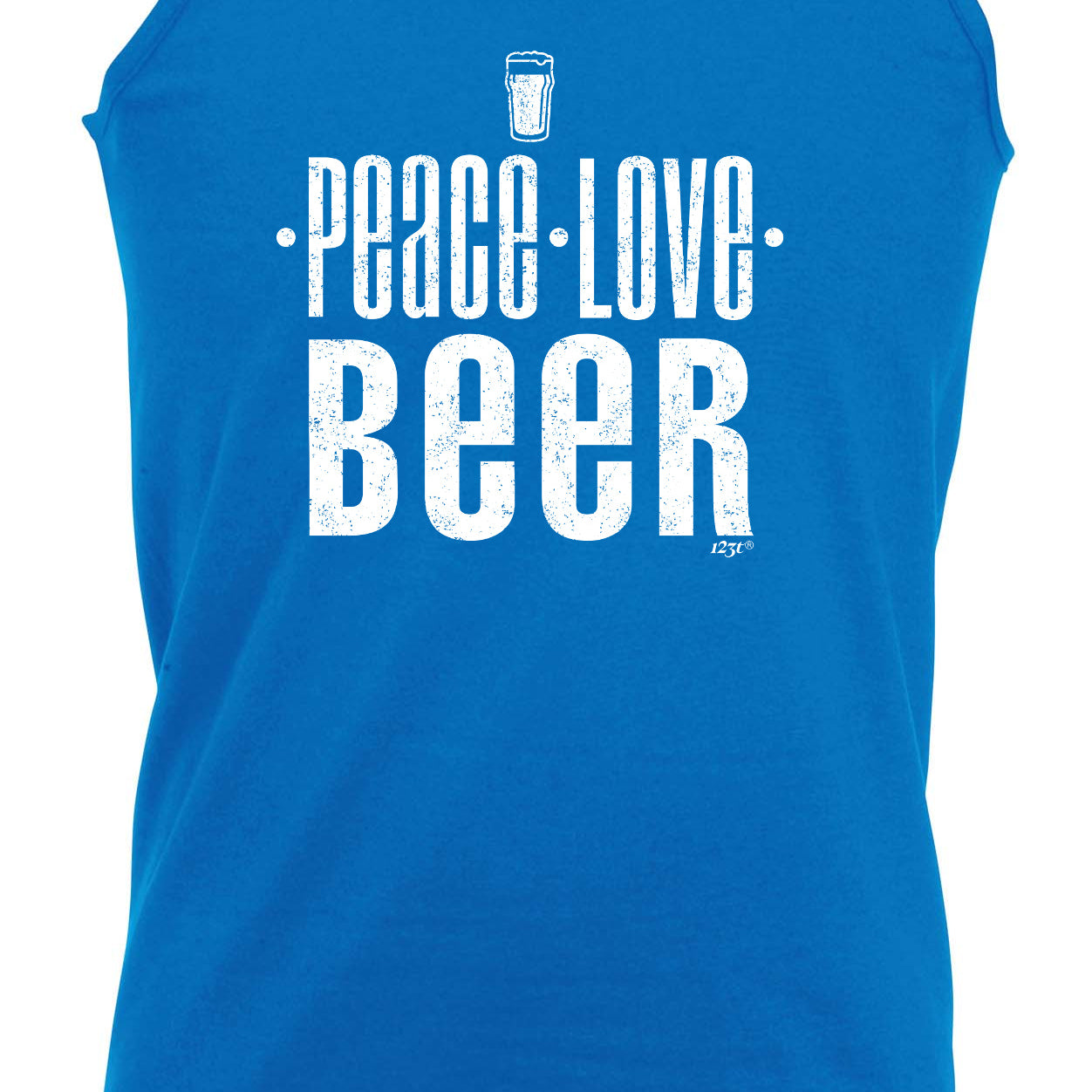 Peace Love Beer - Funny Vest Singlet Unisex Tank Top