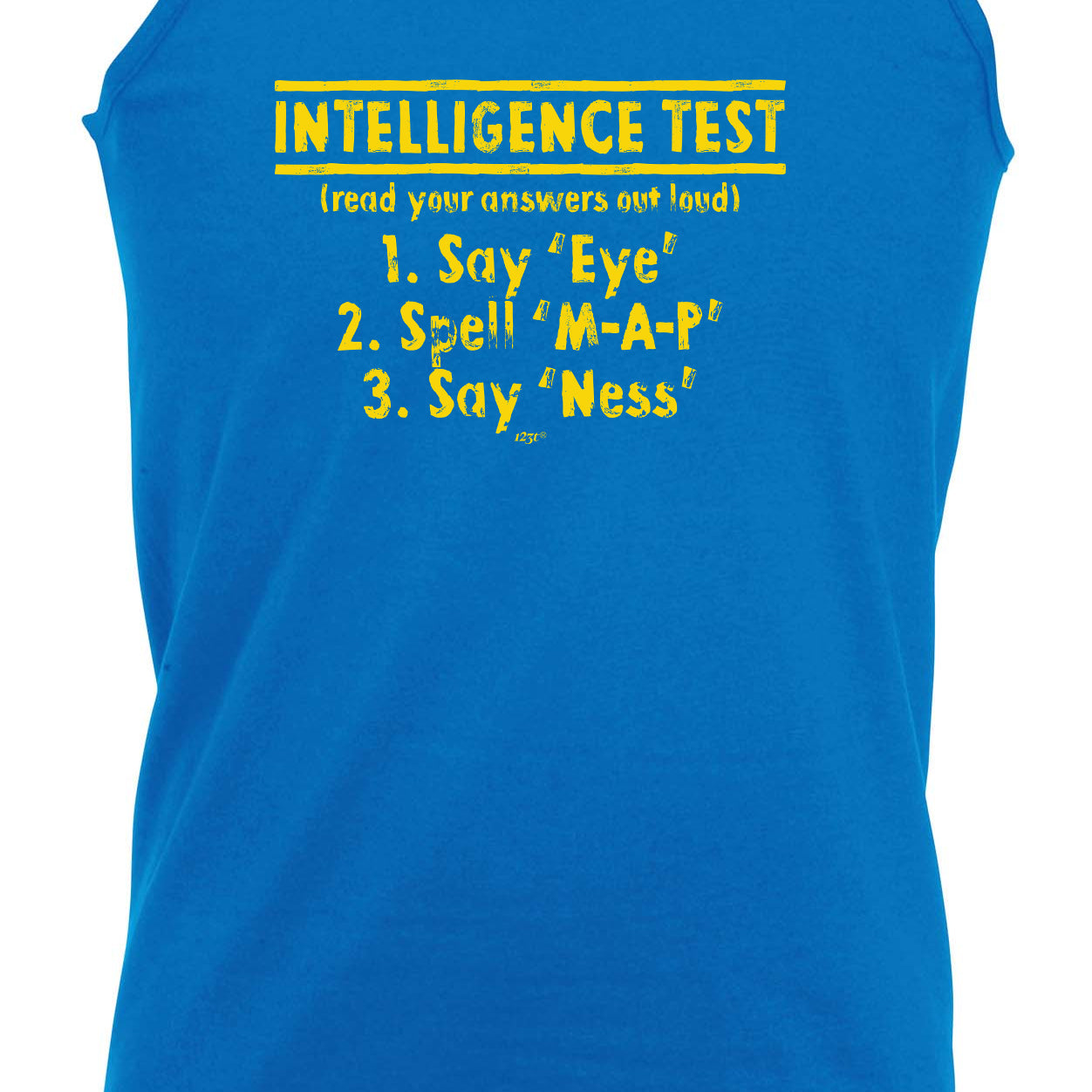Intelligence Test - Funny Vest Singlet Unisex Tank Top