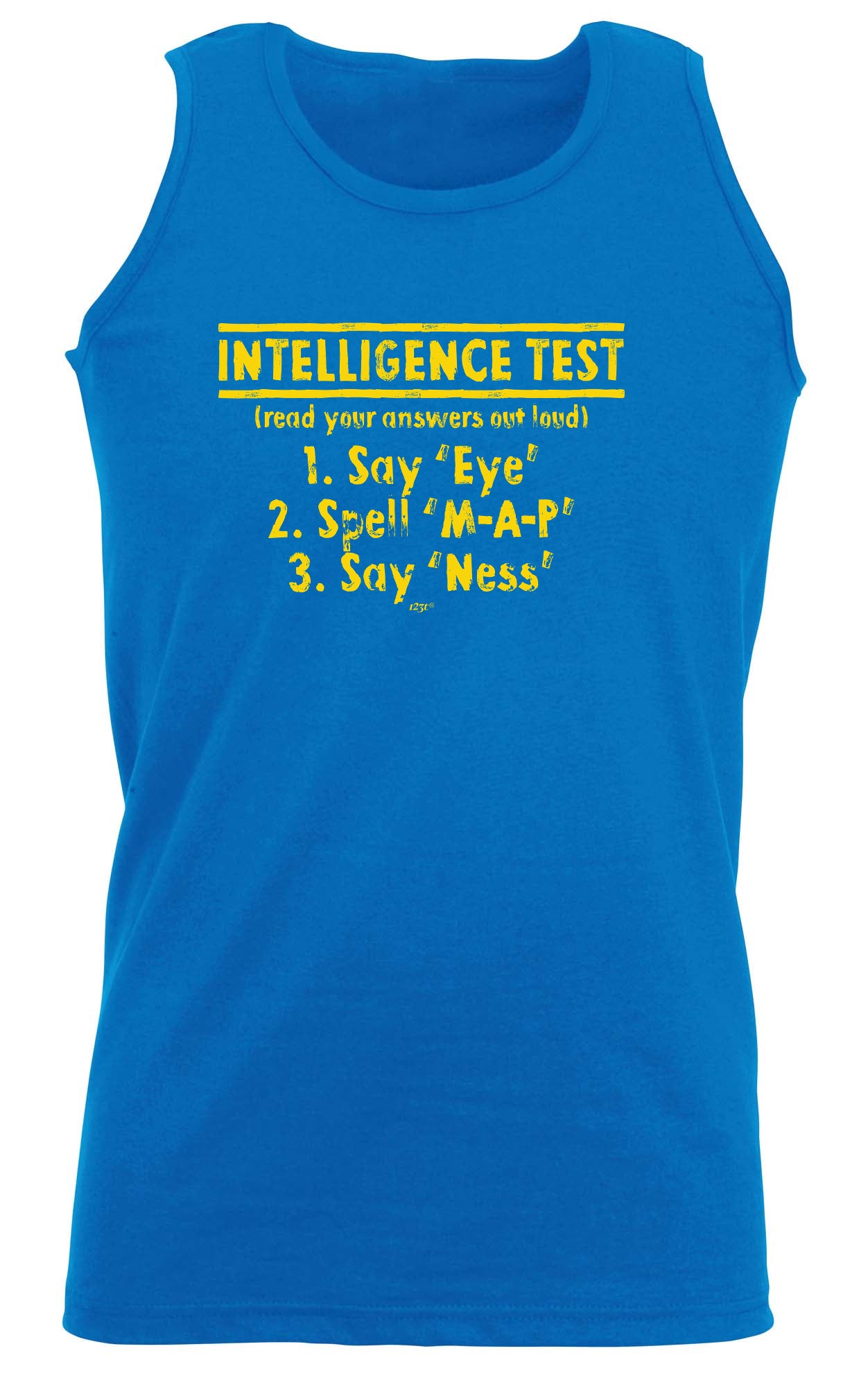 Intelligence Test - Funny Vest Singlet Unisex Tank Top
