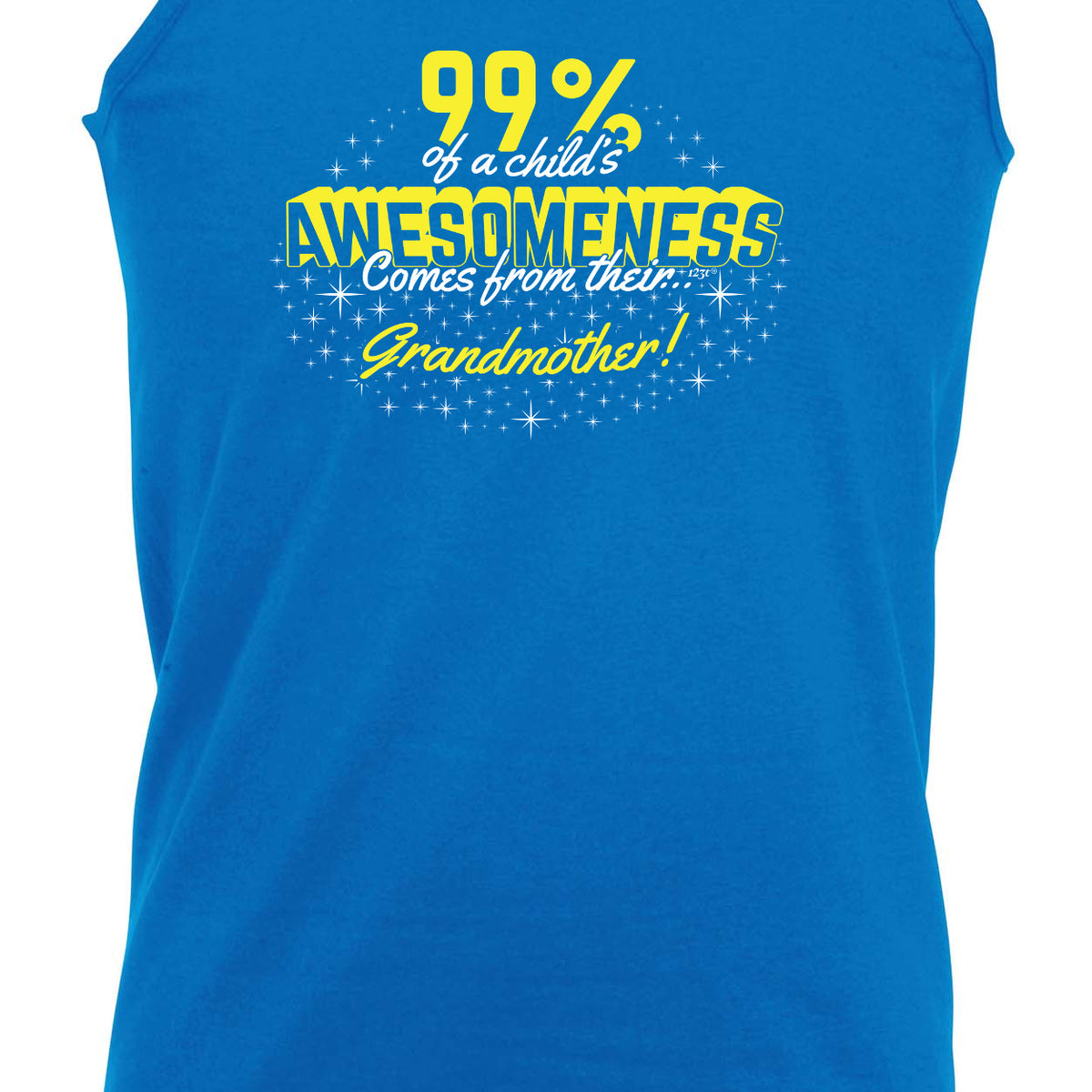 Grandmother 99 Percent Of Awesomeness Comes From - Funny Vest Singlet Unisex Tank Top