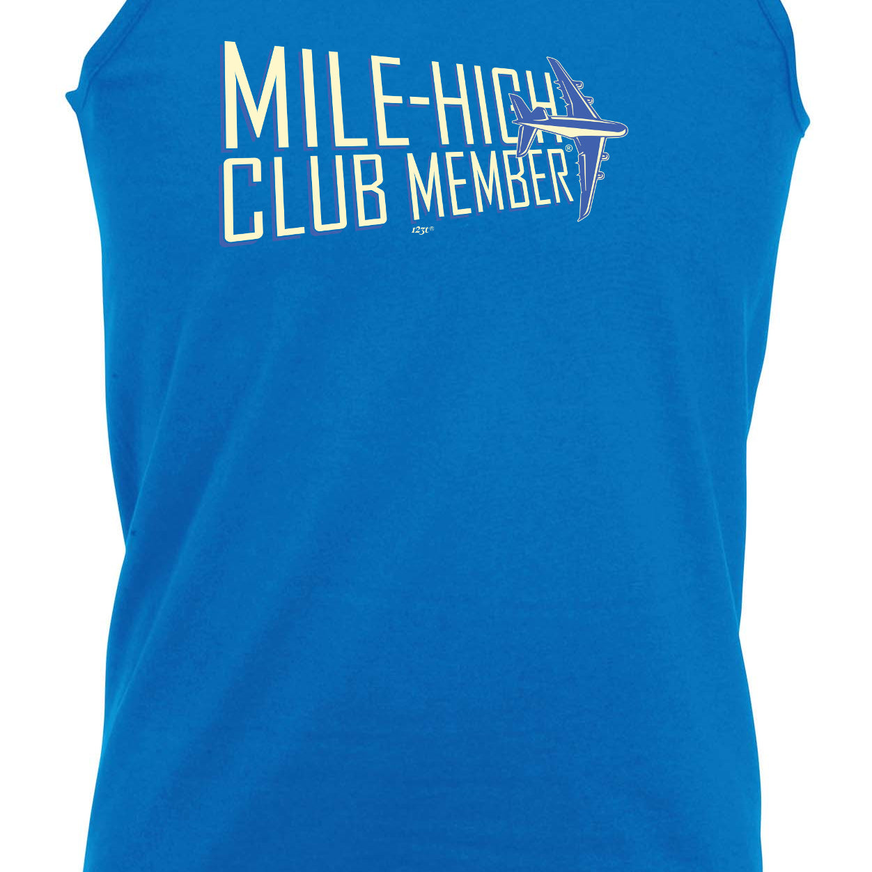 Mile High Club Member 2 Colour - Funny Vest Singlet Unisex Tank Top