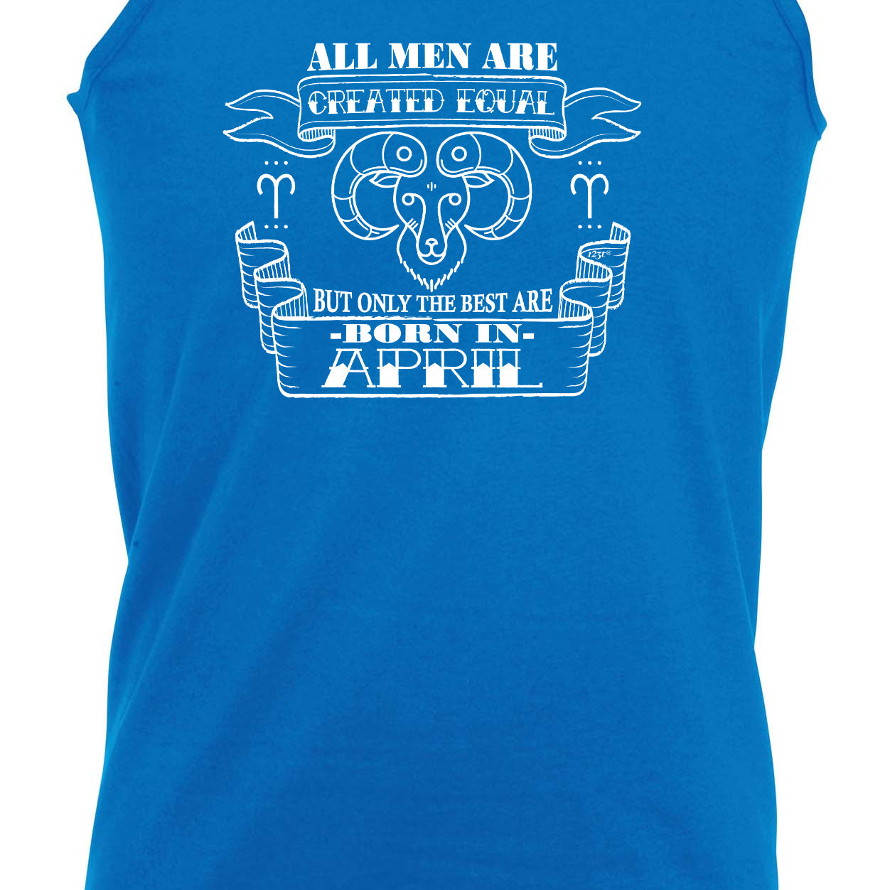 April Aries Birthday All Birthday Men Are Created Equal - Funny Vest Singlet Unisex Tank Top