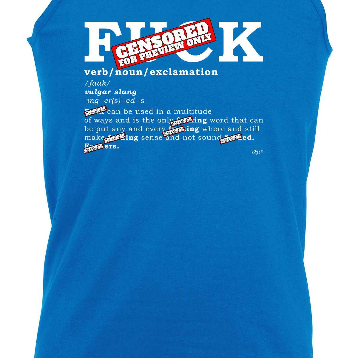 F K Noun - Funny Vest Singlet Unisex Tank Top