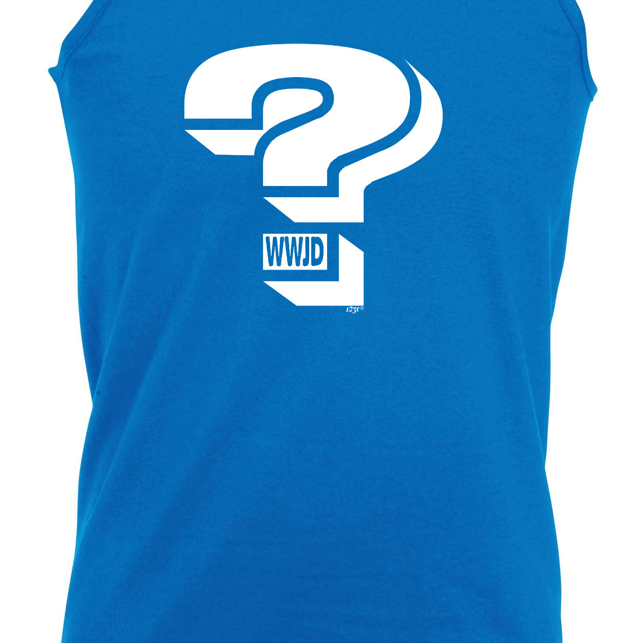 What Would Jesus Do Question Mark - Funny Vest Singlet Unisex Tank Top