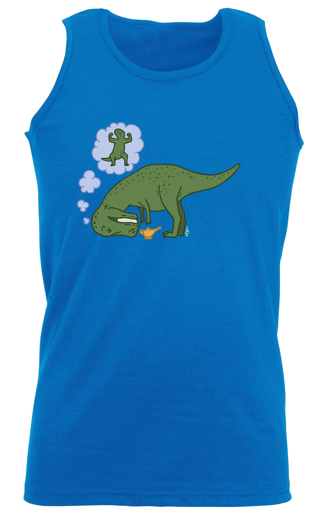 Dinosaur Wish Lamp - Funny Vest Singlet Unisex Tank Top