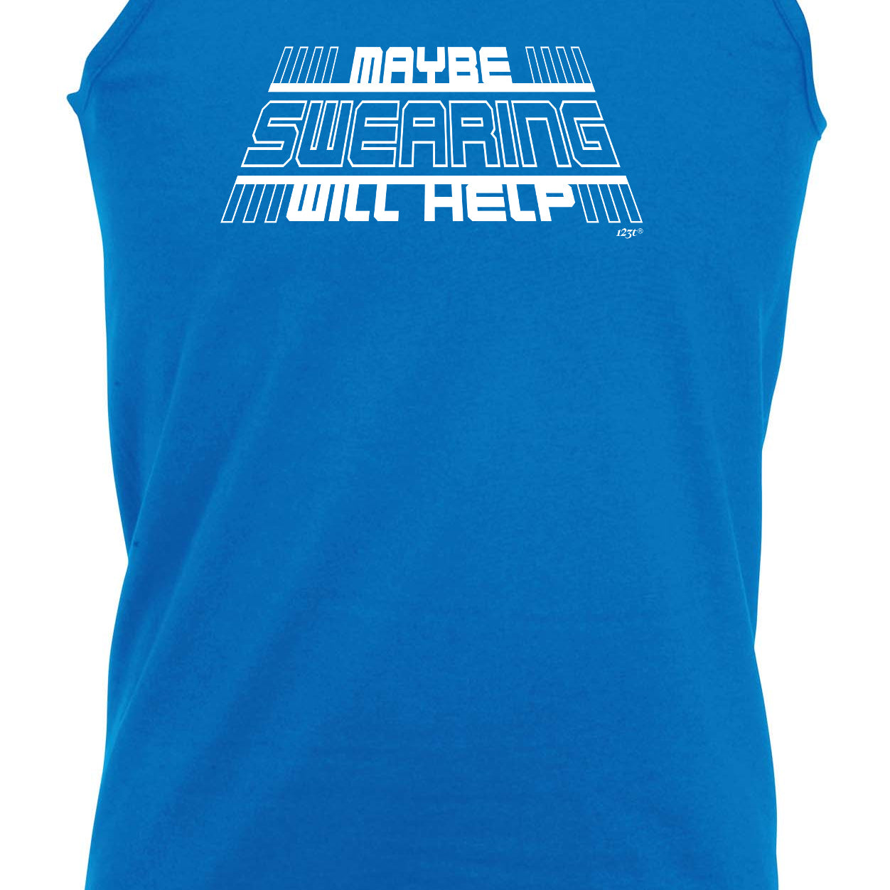 Maybe Swearing Will Help - Funny Vest Singlet Unisex Tank Top