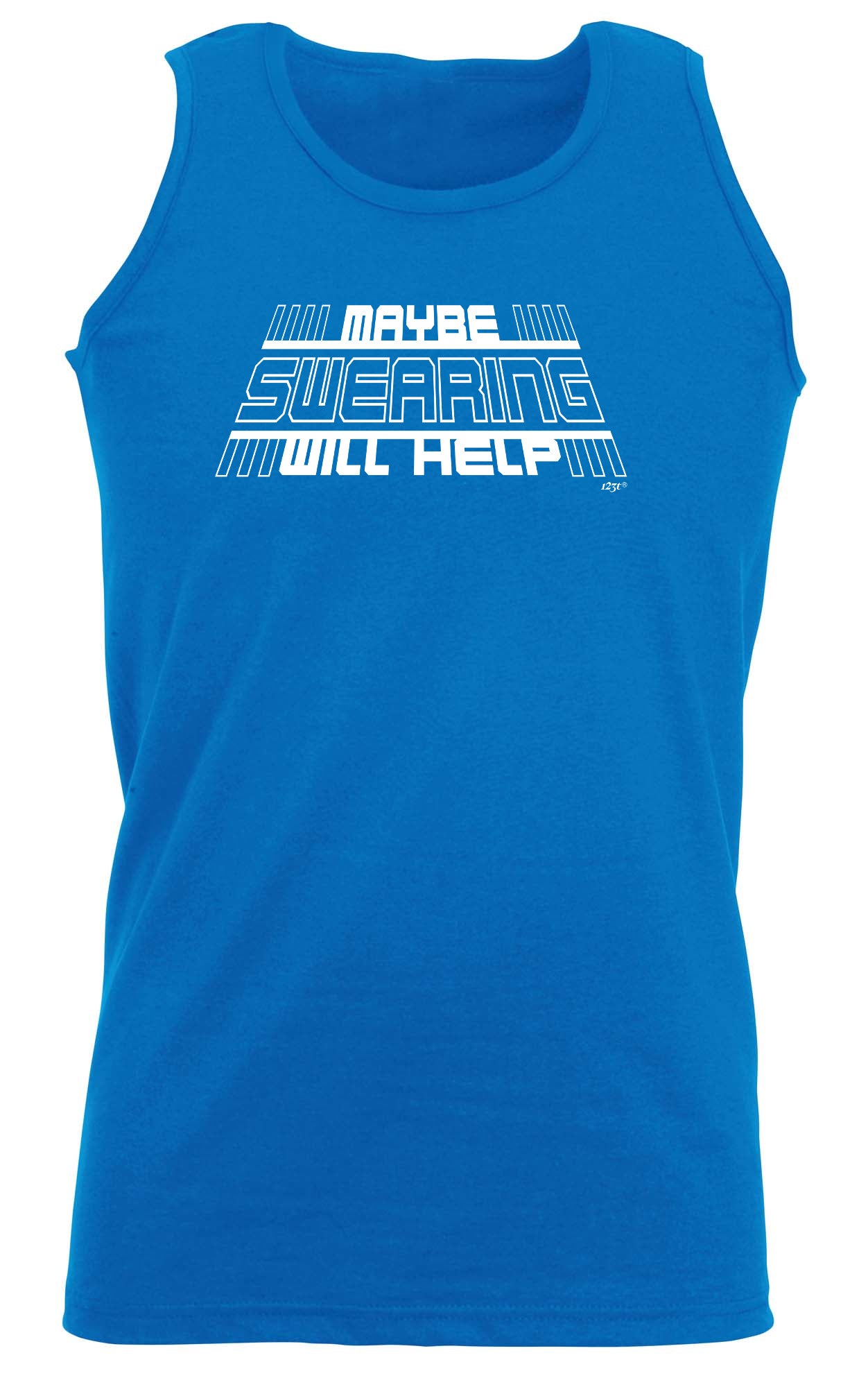 Maybe Swearing Will Help - Funny Vest Singlet Unisex Tank Top