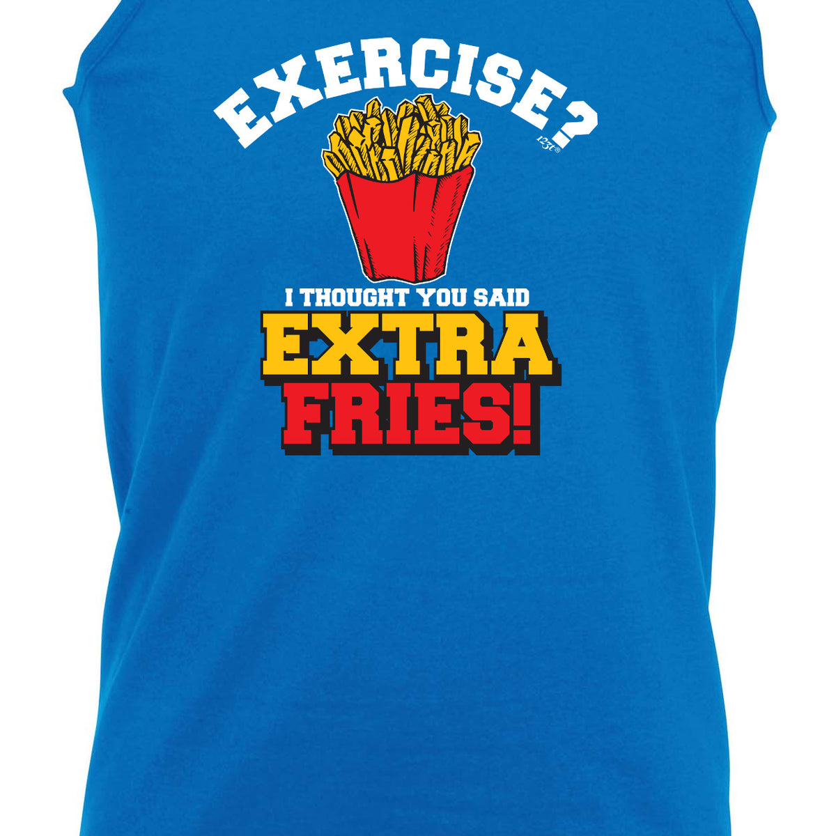 Extra Fries Exercise - Funny Vest Singlet Unisex Tank Top