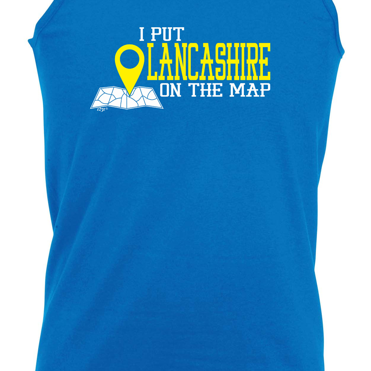 Put On The Map Lancashire - Funny Vest Singlet Unisex Tank Top