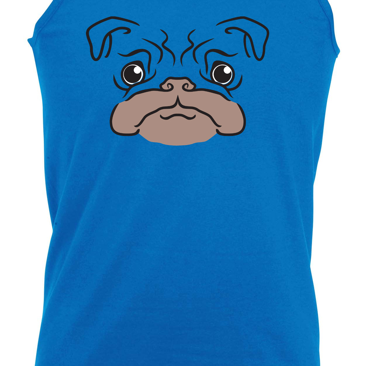 Pug Ani Mates - Funny Vest Singlet Unisex Tank Top