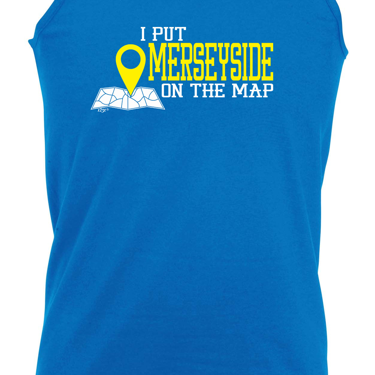 Put On The Map Merseyside - Funny Vest Singlet Unisex Tank Top