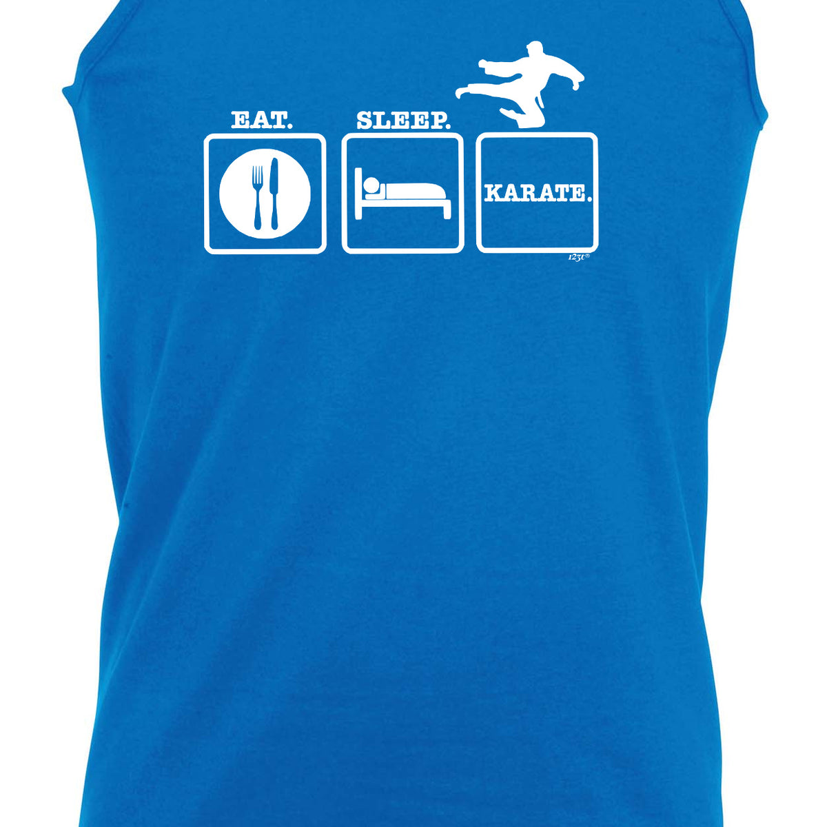 Eat Sleep Karate - Funny Vest Singlet Unisex Tank Top