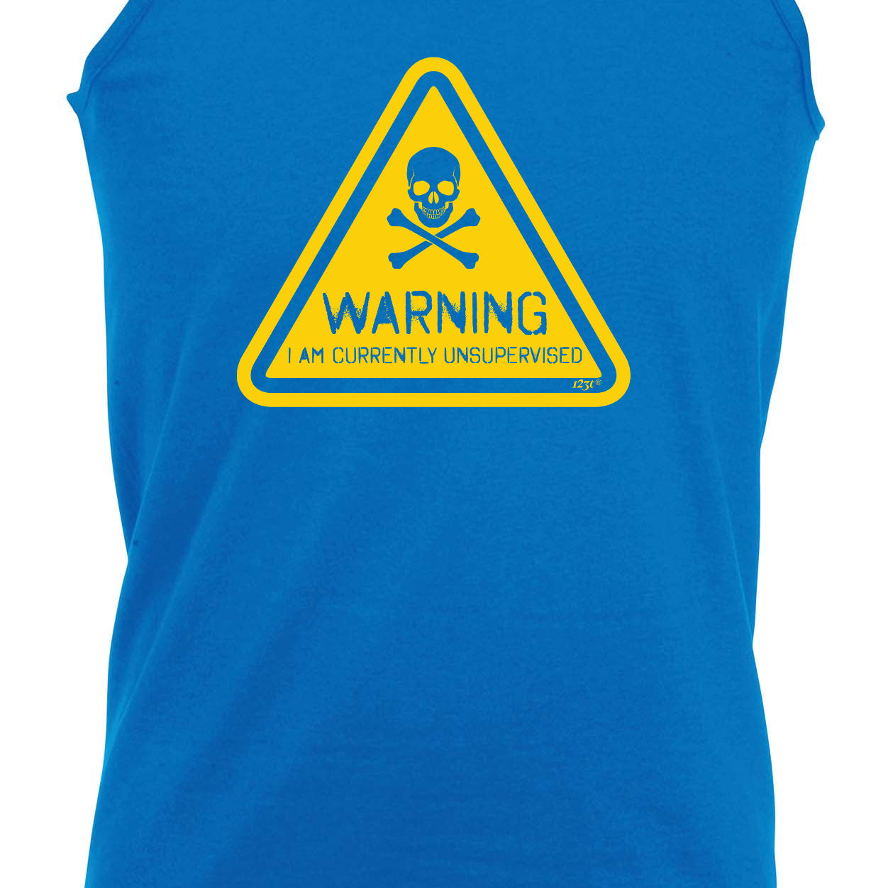 Warning Currently Unsupervised - Funny Vest Singlet Unisex Tank Top