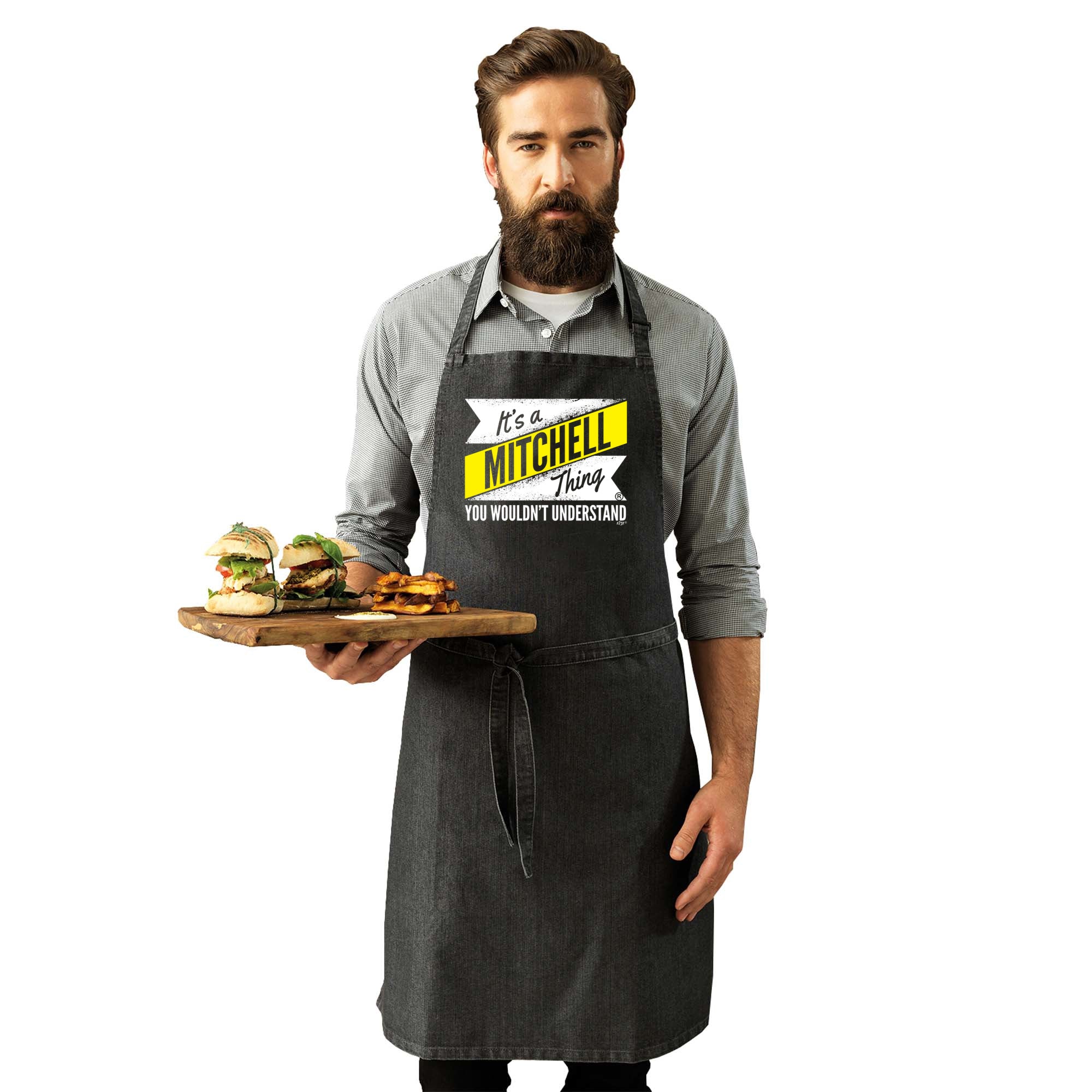 Mitchell V2 Surname Thing - Funny Kitchen Apron