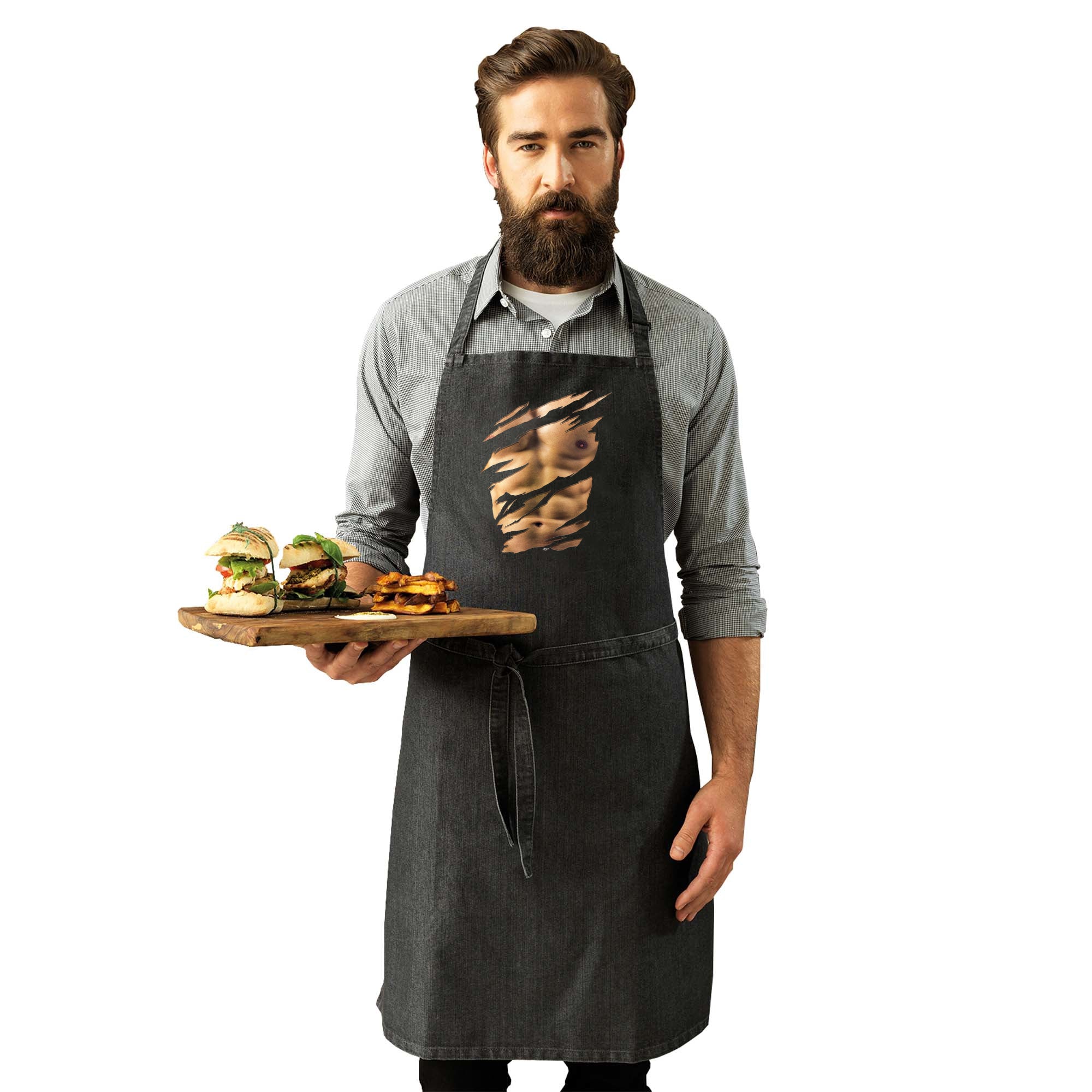 Ripped Six Pack - Funny Kitchen Apron