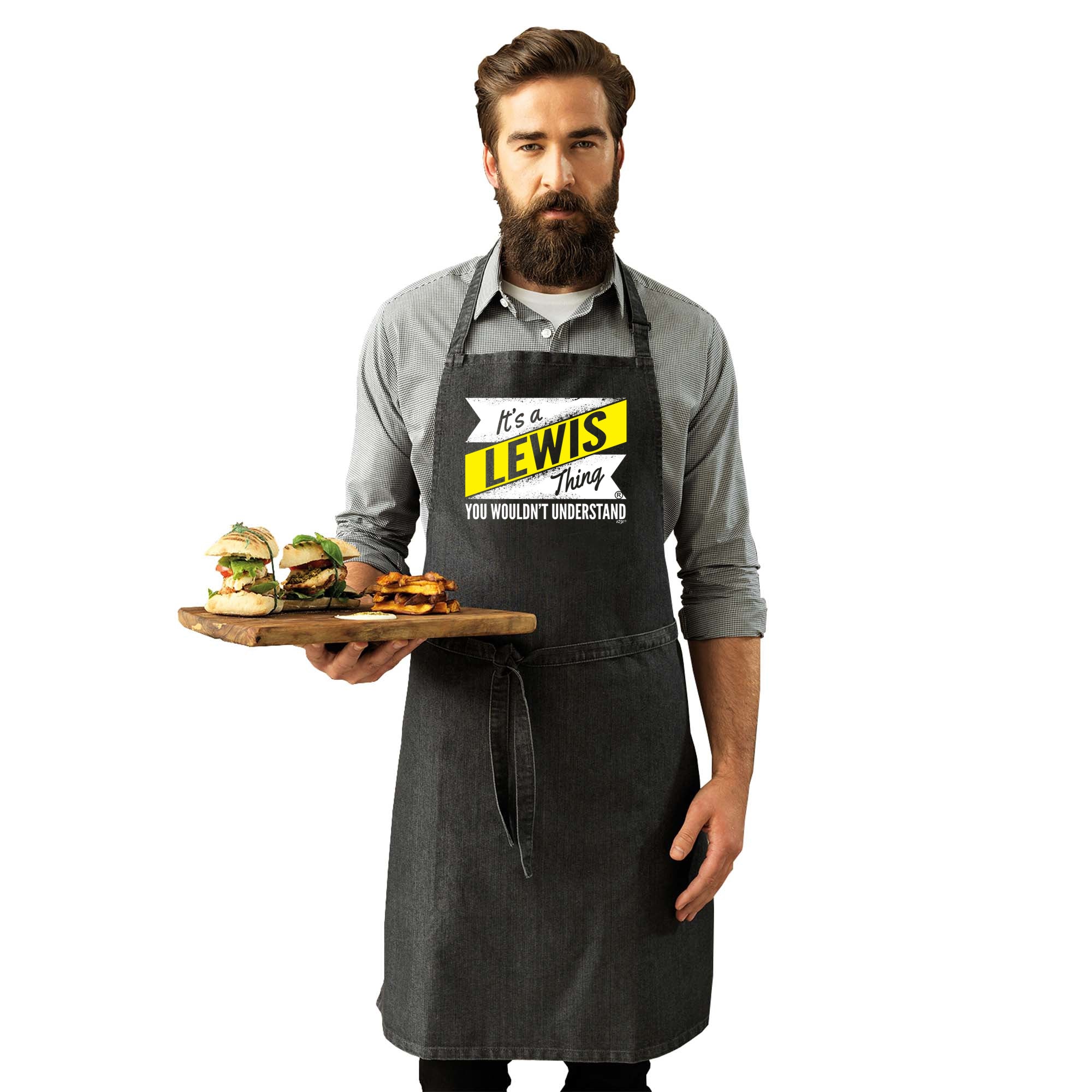 Lewis V2 Surname Thing - Funny Kitchen Apron