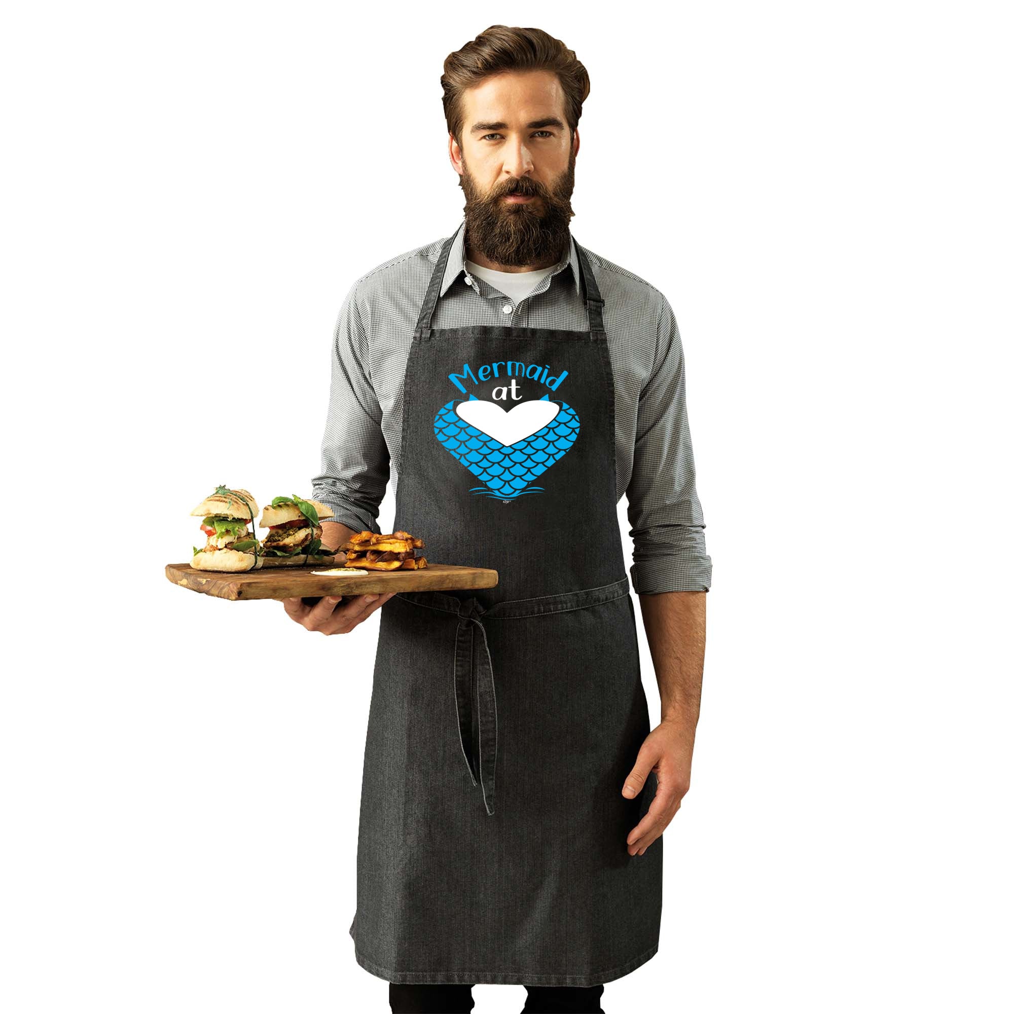 Mermaid At Heart - Funny Kitchen Apron