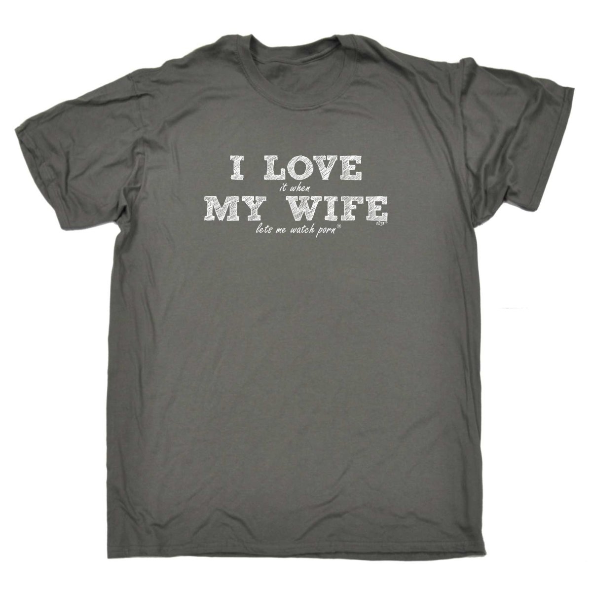 123T I Love It When My Wife Lets Me Watch Porn - Mens Funny Novelty T-Shirt TShirt / T Shirt - 123t Australia | Funny T-Shirts Mugs Novelty Gifts