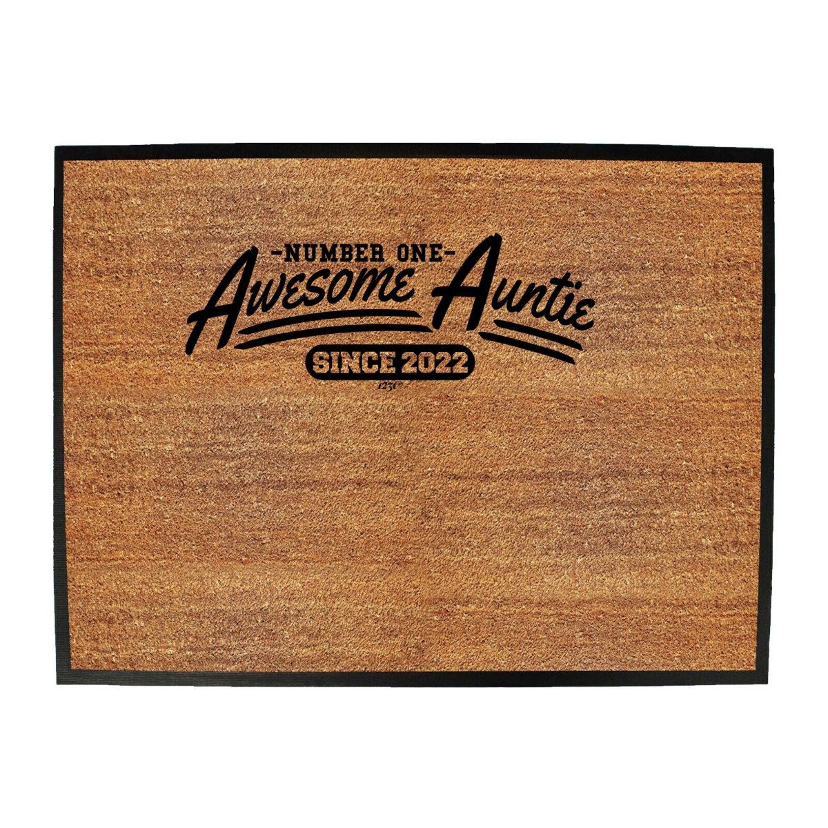 2022 Awesome Auntie Since - Funny Novelty Doormat Man Cave Floor mat - 123t Australia | Funny T-Shirts Mugs Novelty Gifts