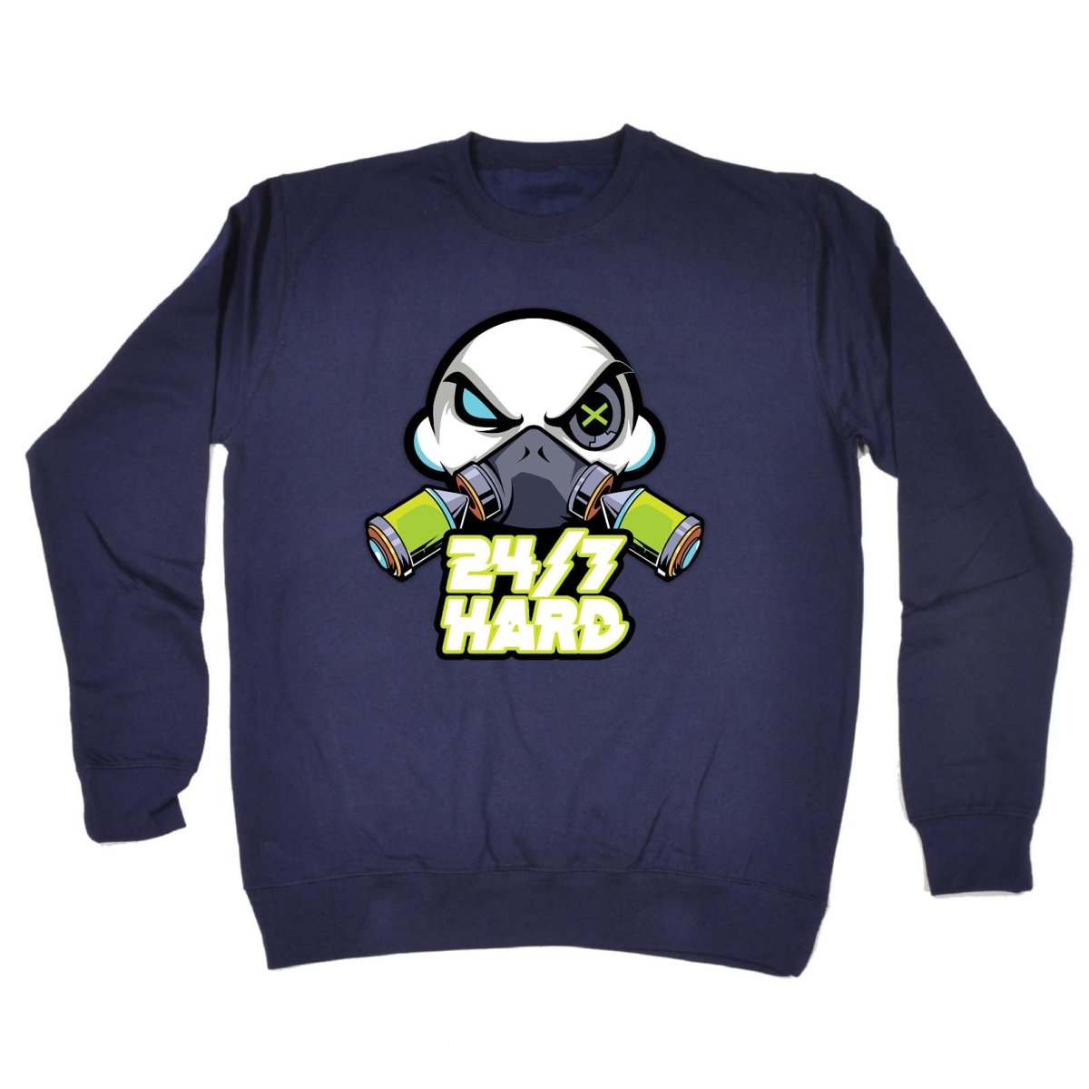 247 Hard AL Storm Rave Dance With Text - Funny Novelty Sweatshirt - 123t Australia | Funny T-Shirts Mugs Novelty Gifts