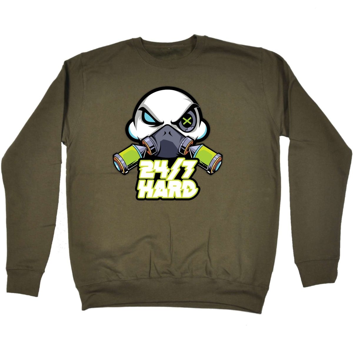 247 Hard AL Storm Rave Dance With Text - Funny Novelty Sweatshirt - 123t Australia | Funny T-Shirts Mugs Novelty Gifts