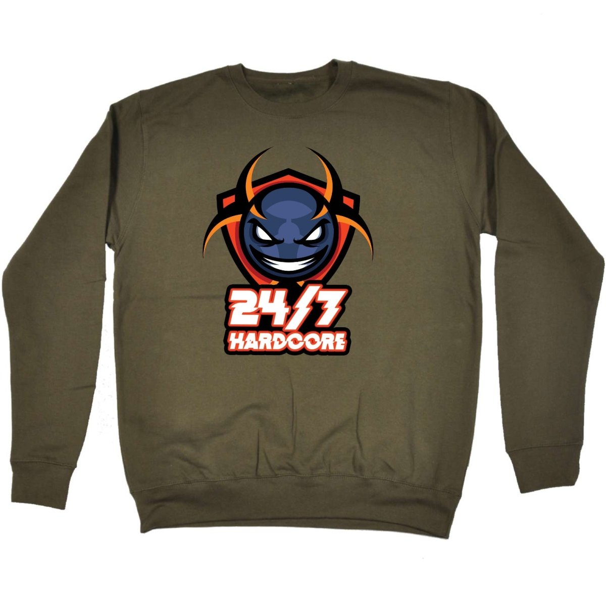 247 Hardcore AL Storm Rave Dance With Text - Funny Novelty Sweatshirt - 123t Australia | Funny T-Shirts Mugs Novelty Gifts