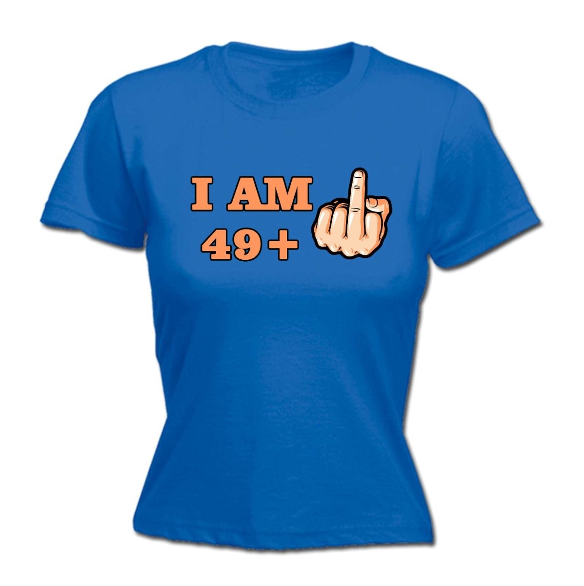 49 + 1 Middle Finger 50Th Age Birthday - Funny Womens T-Shirt Tshirt - 123t Australia | Funny T-Shirts Mugs Novelty Gifts