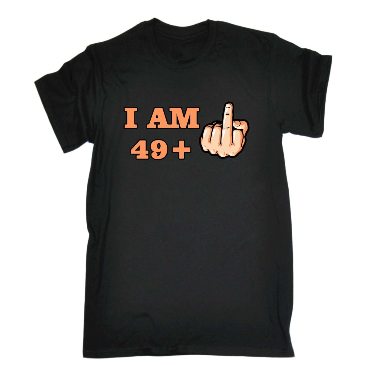 49 + 1 Middle Finger 50Th Age Birthday - Mens Funny T-Shirt Tshirts - 123t Australia | Funny T-Shirts Mugs Novelty Gifts