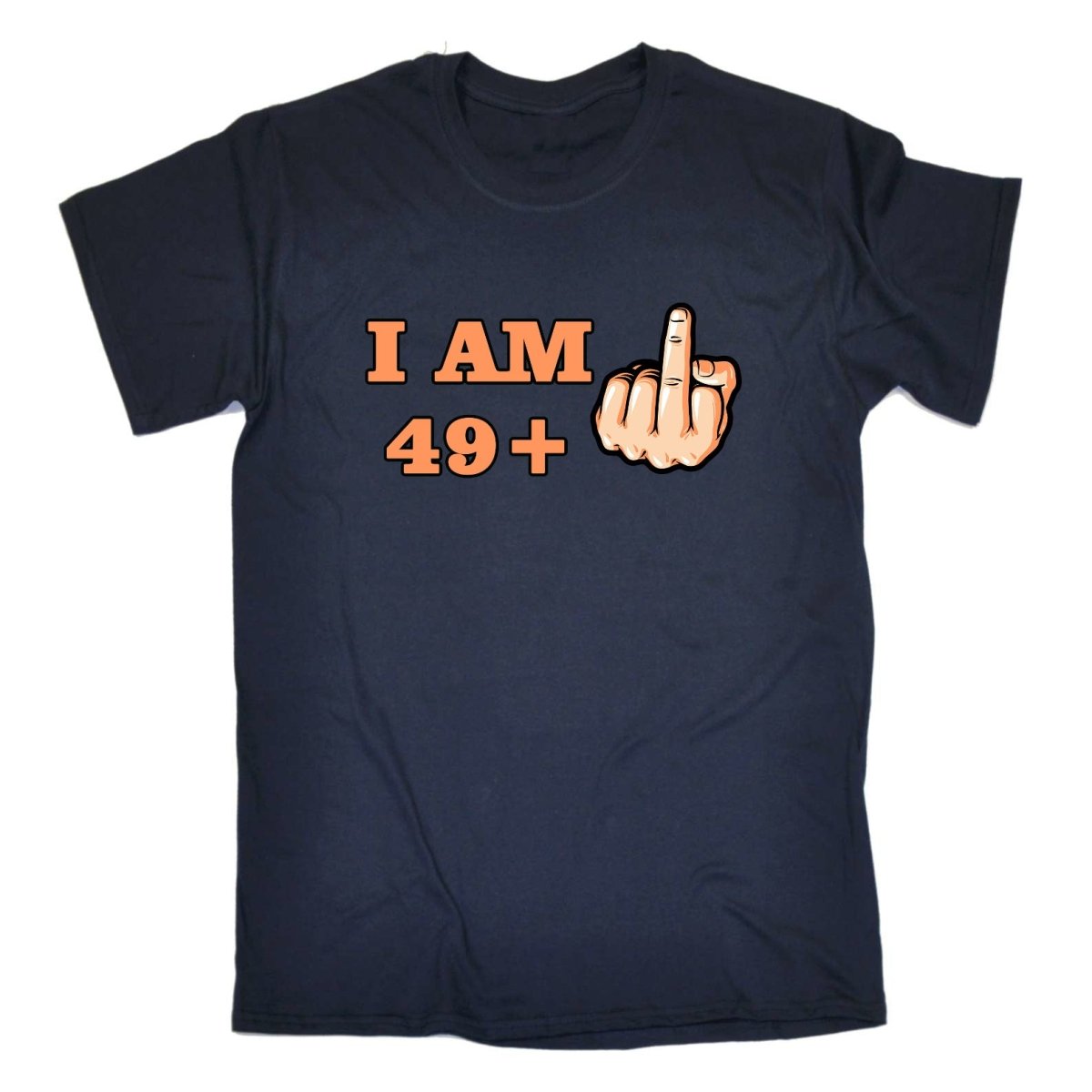 49 + 1 Middle Finger 50Th Age Birthday - Mens Funny T-Shirt Tshirts - 123t Australia | Funny T-Shirts Mugs Novelty Gifts