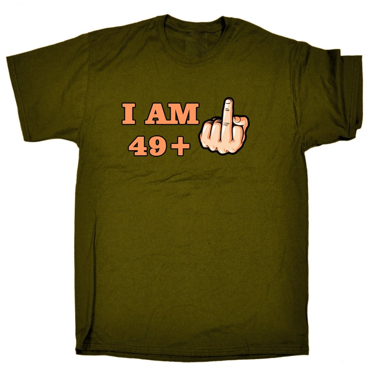 49 + 1 Middle Finger 50Th Age Birthday - Mens Funny T-Shirt Tshirts - 123t Australia | Funny T-Shirts Mugs Novelty Gifts
