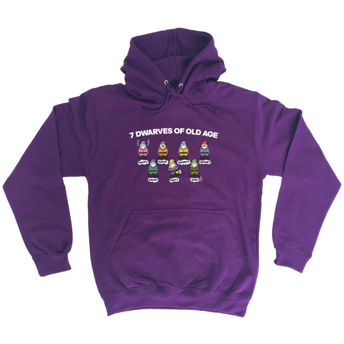 7 Dwarves Of Old Age - Funny Novelty Hoodies Hoodie - 123t Australia | Funny T-Shirts Mugs Novelty Gifts