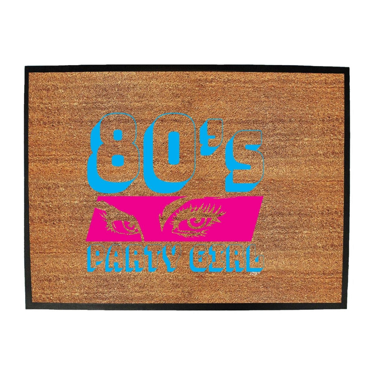 80S Party Girl Retro - Funny Novelty Doormat Man Cave Floor mat - 123t Australia | Funny T-Shirts Mugs Novelty Gifts