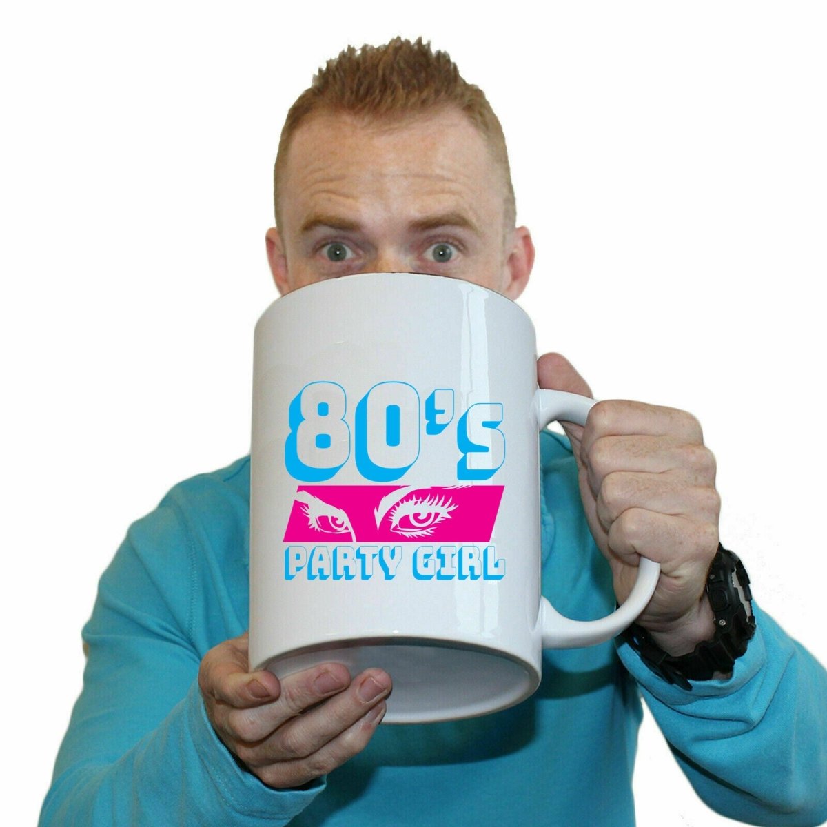 80S Party Girl Retro Mug Cup - 123t Australia | Funny T-Shirts Mugs Novelty Gifts
