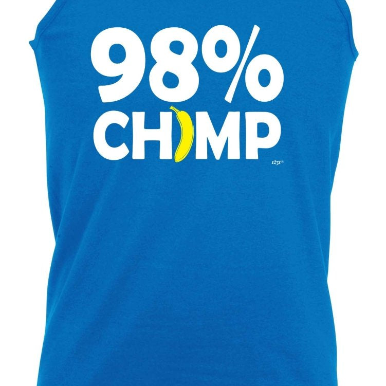 98 Percent Chimp - Funny Novelty Vest Singlet Unisex Tank Top - 123t Australia | Funny T-Shirts Mugs Novelty Gifts