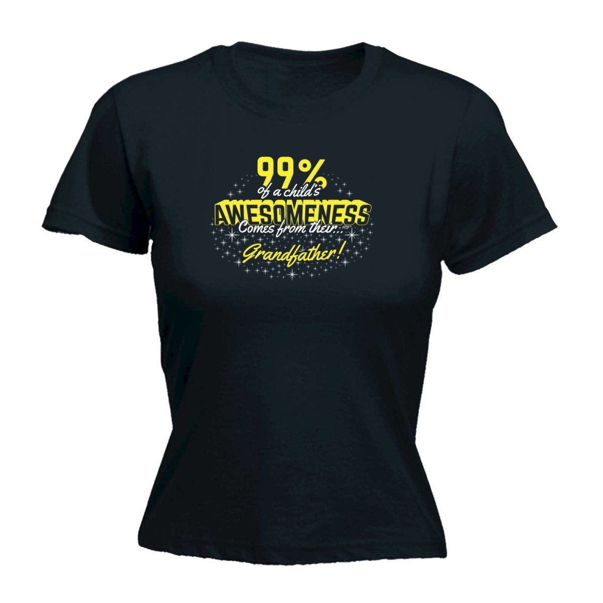 99 Of Awesomeness Comes From Grandfather - Funny Novelty Womens T-Shirt T Shirt Tshirt - 123t Australia | Funny T-Shirts Mugs Novelty Gifts