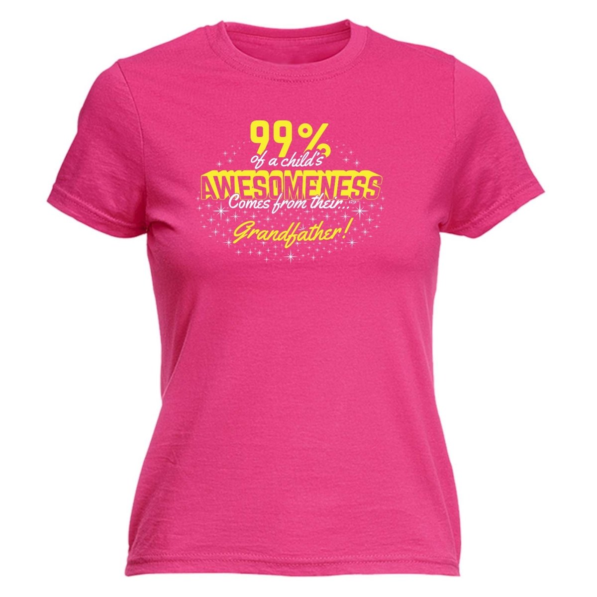 99 Of Awesomeness Comes From Grandfather - Funny Novelty Womens T-Shirt T Shirt Tshirt - 123t Australia | Funny T-Shirts Mugs Novelty Gifts