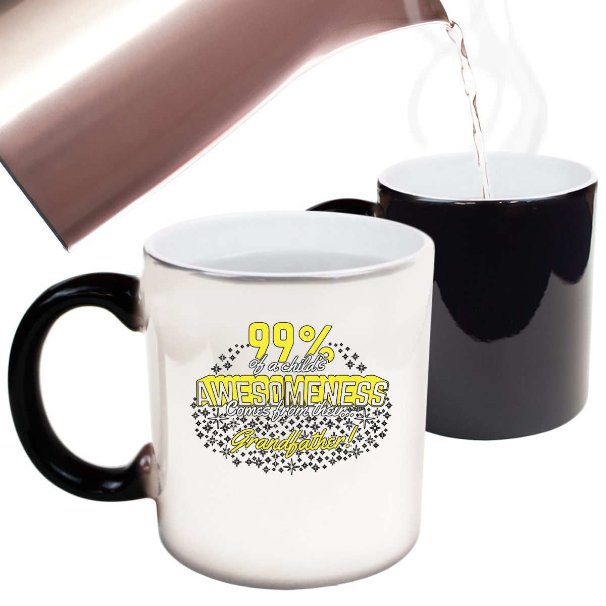 99 Of Awesomeness Comes From Grandfather Mug Cup - 123t Australia | Funny T-Shirts Mugs Novelty Gifts