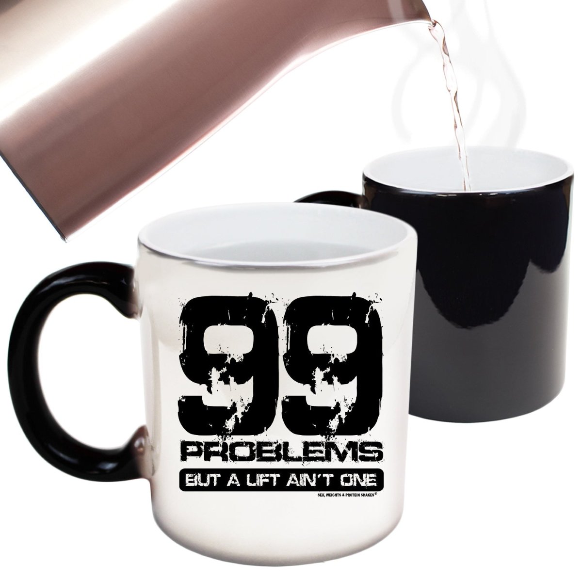 99 Problems But A Lift Aint One Mug Cup - 123t Australia | Funny T-Shirts Mugs Novelty Gifts