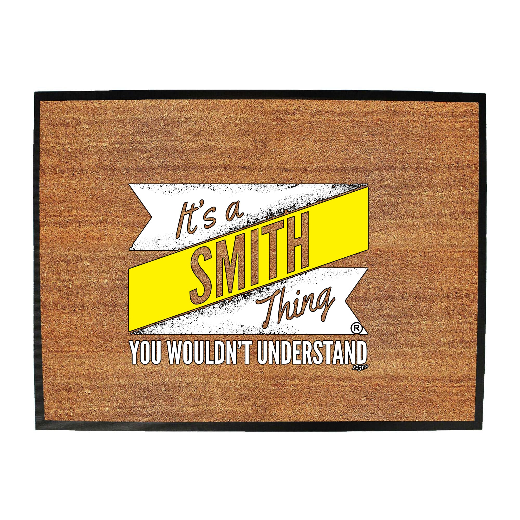 Smith V2 Surname Thing - Funny Novelty Doormat