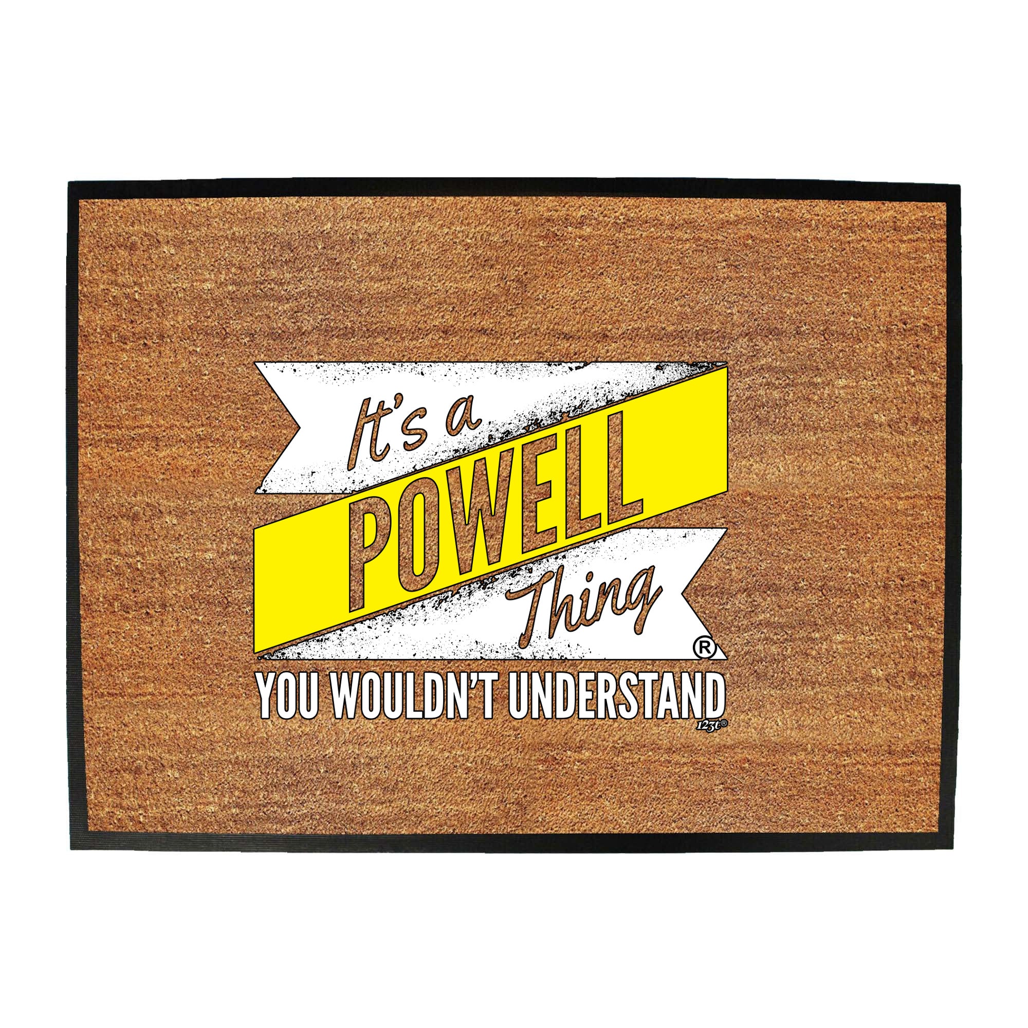 Powell V2 Surname Thing - Funny Novelty Doormat