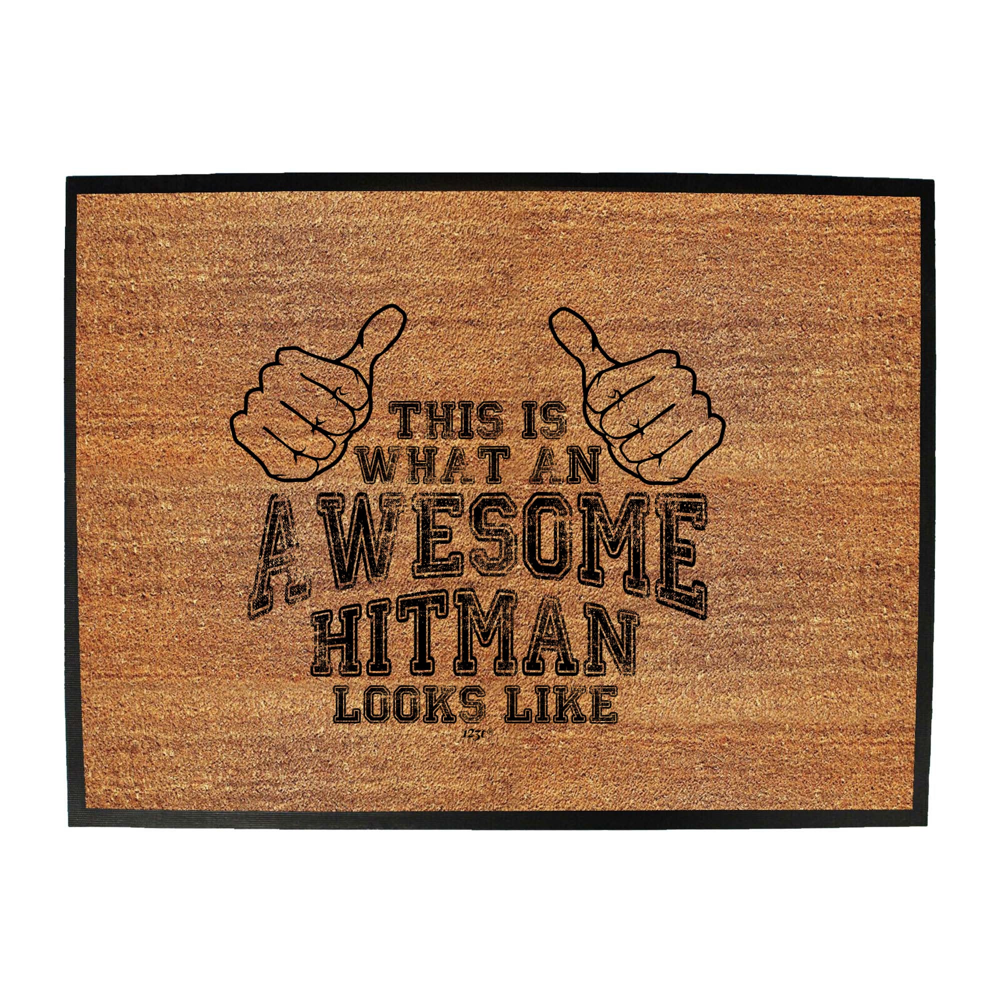 This Is What Awesome Hitman - Funny Novelty Doormat