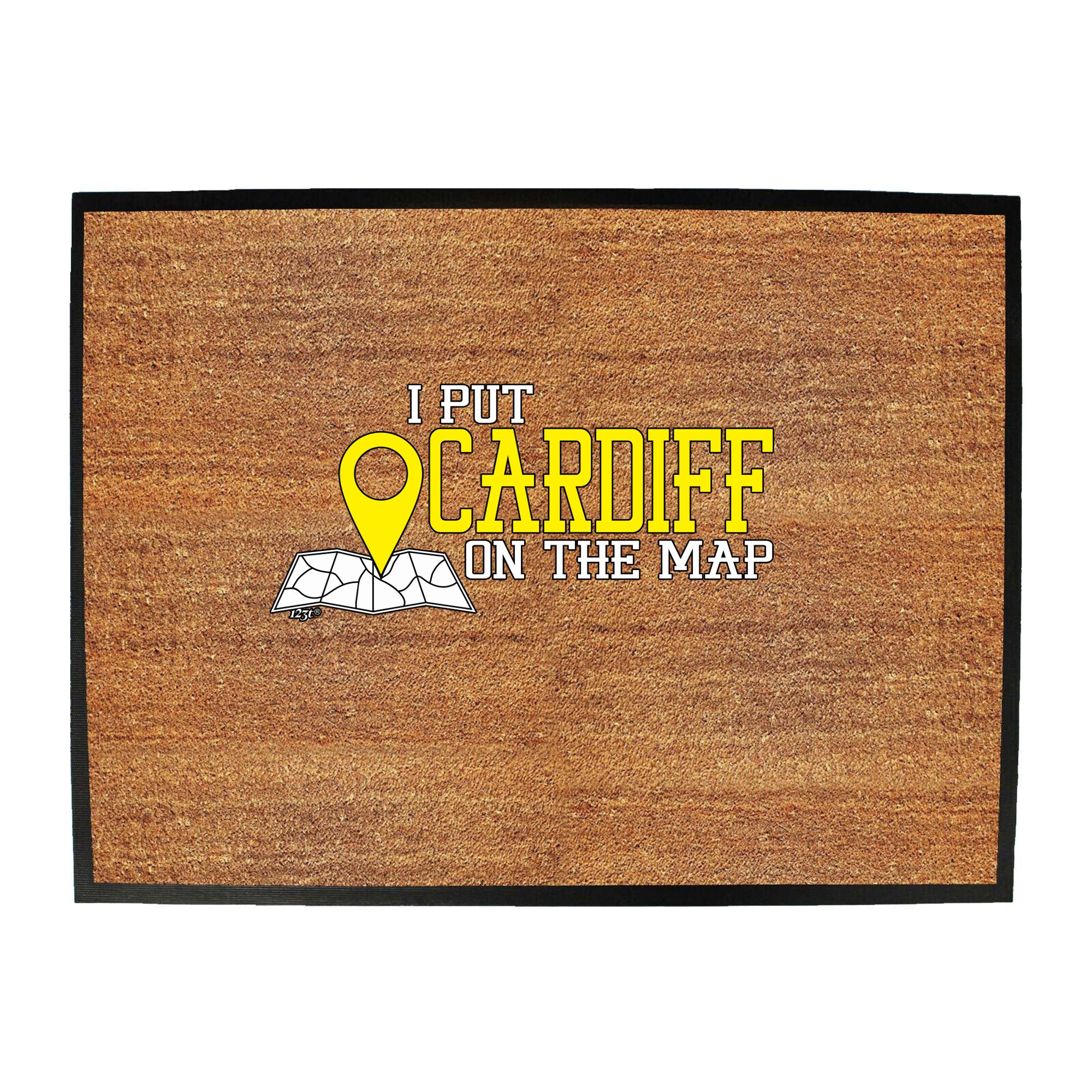 Put On The Map Cardiff - Funny Novelty Doormat