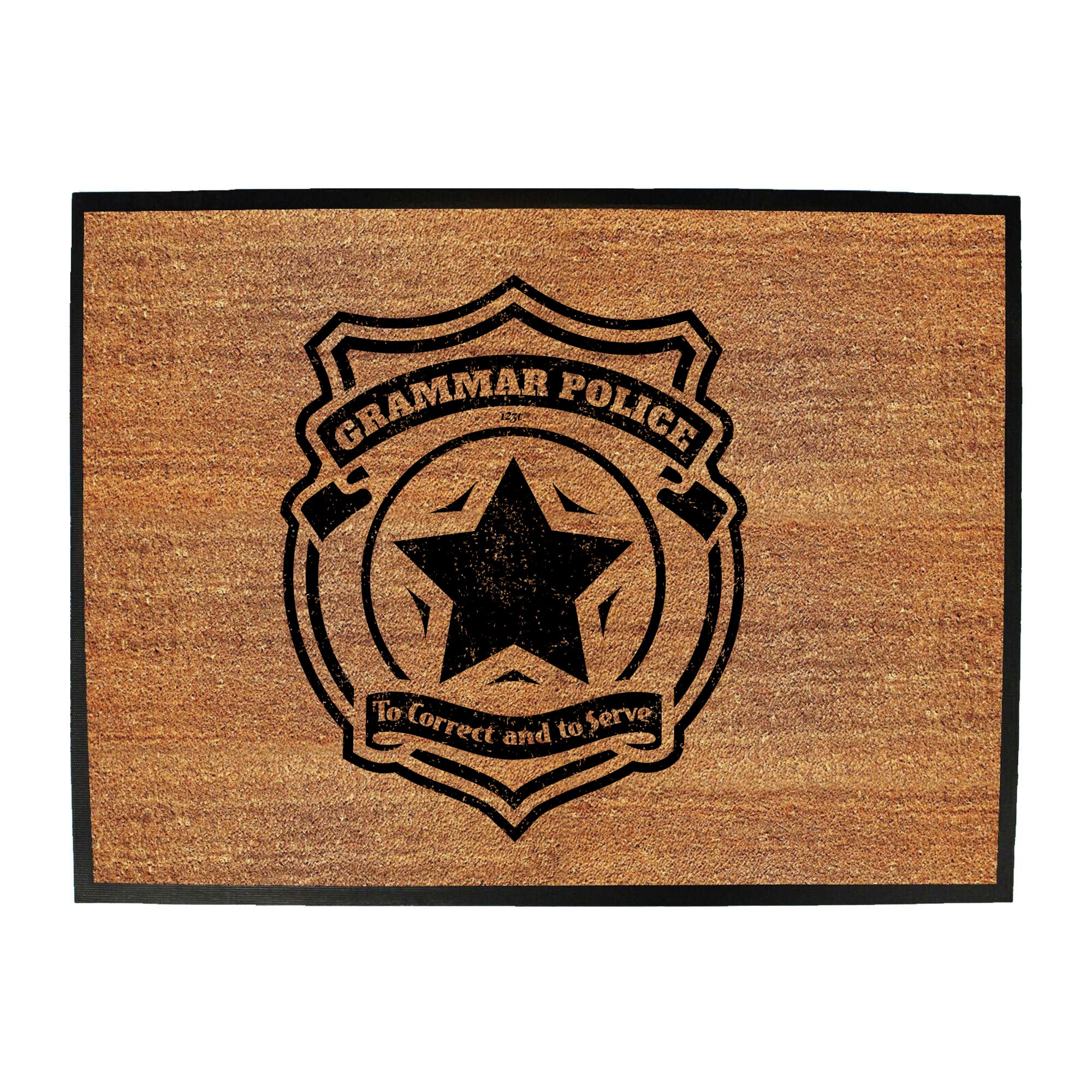 Grammer Police - Funny Novelty Doormat