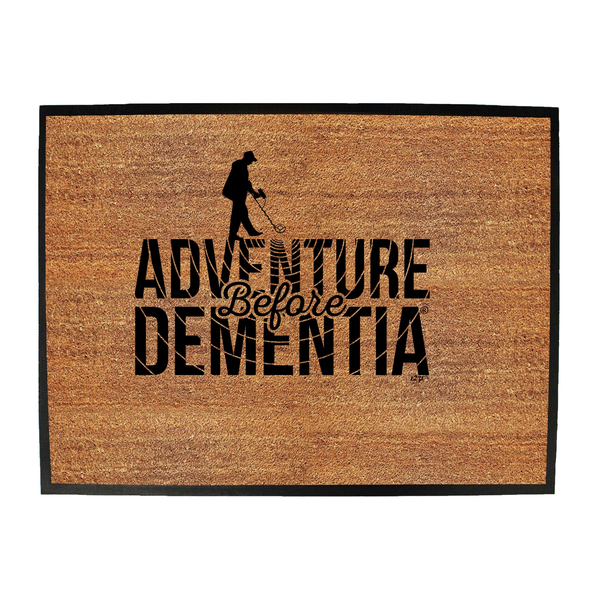 Metal Detector Adventure Before - Funny Novelty Doormat