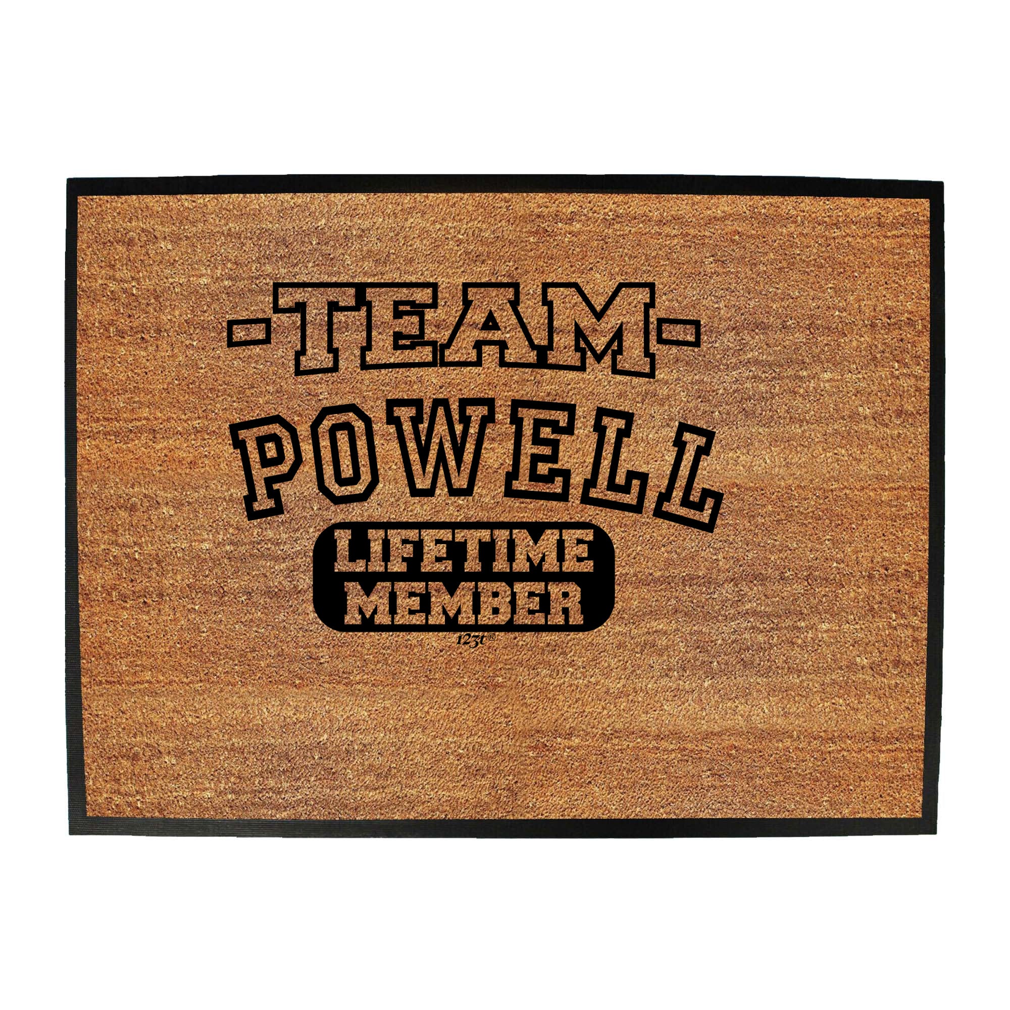 Powell V2 Team Lifetime Member - Funny Novelty Doormat