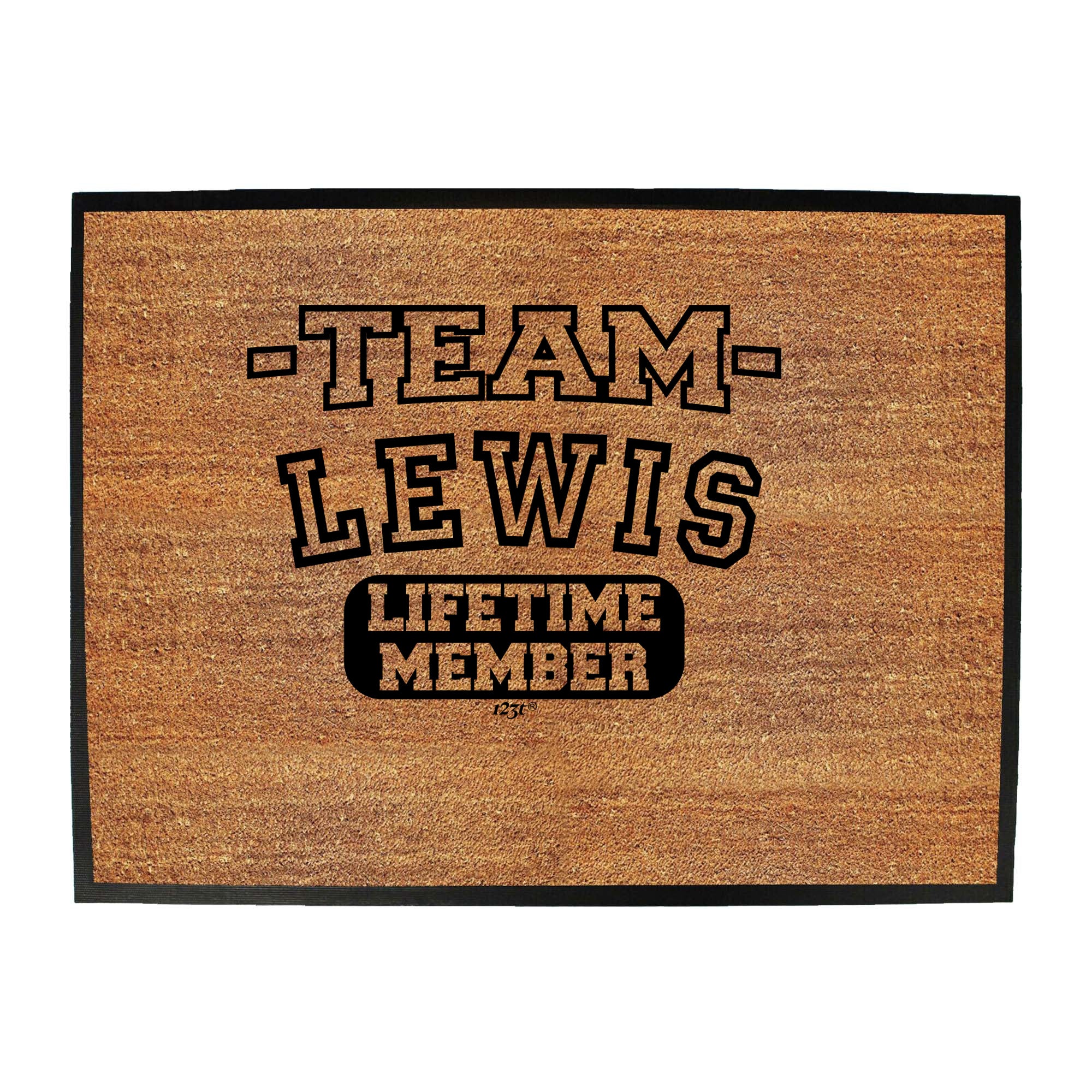 Lewis V2 Team Lifetime Member - Funny Novelty Doormat